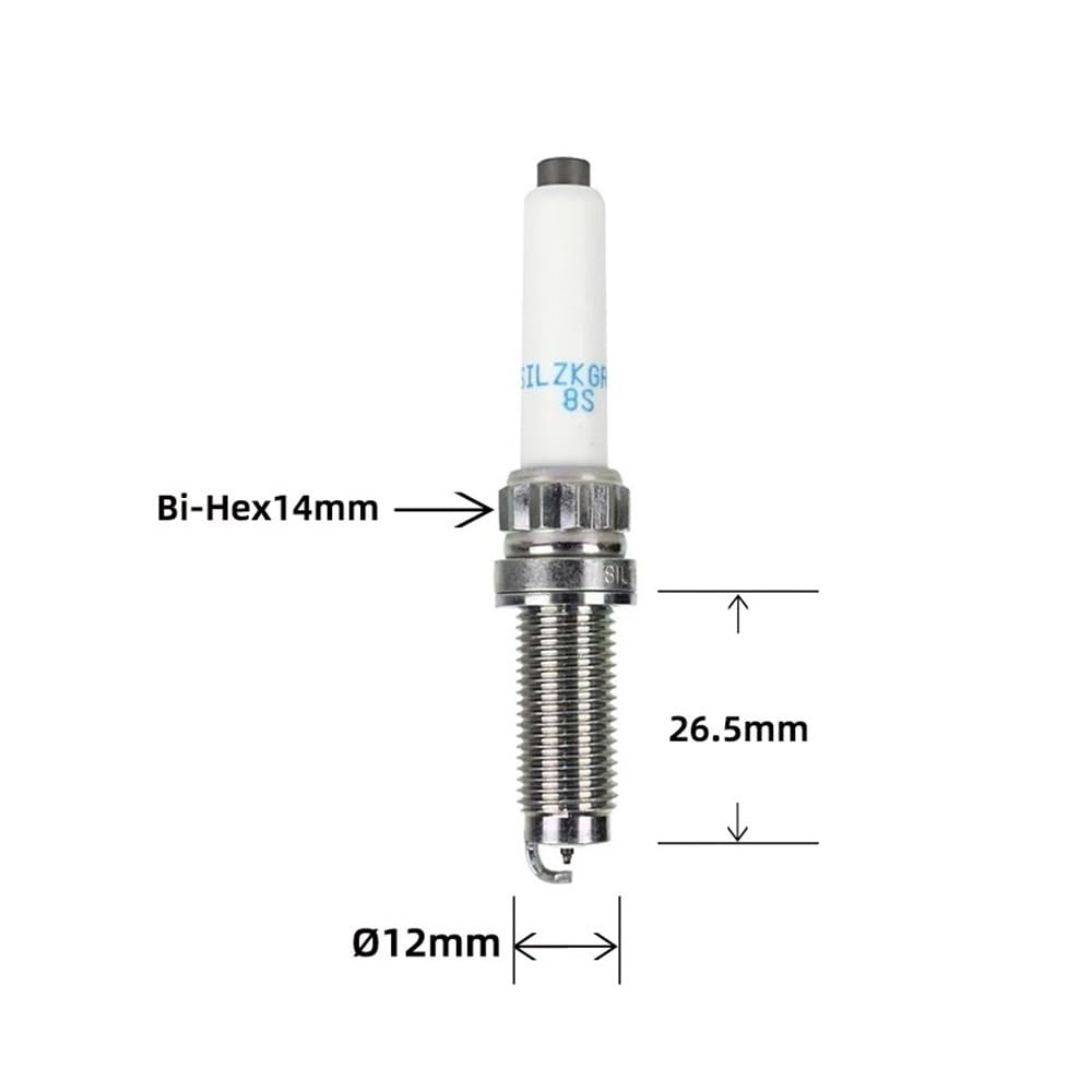 Candele di accensione Iridium Platinum SILZKGR8E8S 96206 Adatte per Cooper 1 OE 12120046646