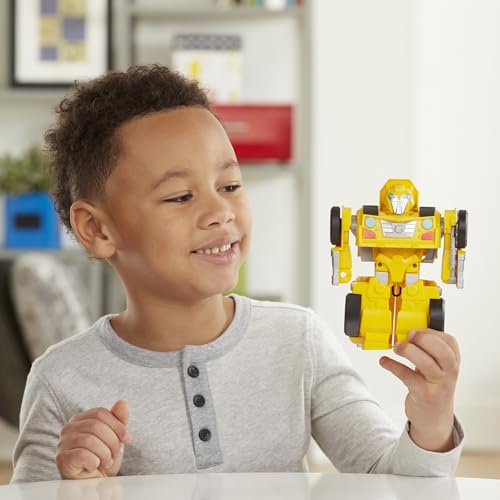 Transformers Rescue Bots Academy Bumblebee Converting Toy Robot, Playskool Heroes 6-Inch Collectible Action Figure Toy for Kids Ages 3 and Up (Amazon Exclusive) - image 8