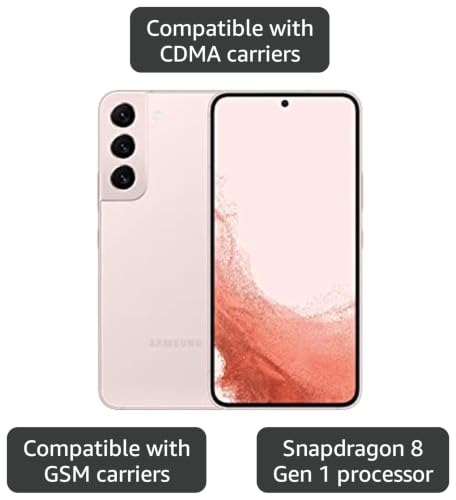 Image of Samsung Galaxy S22 5G, US Version, 256GB, Pink Gold - T-Mobile (Renewed)