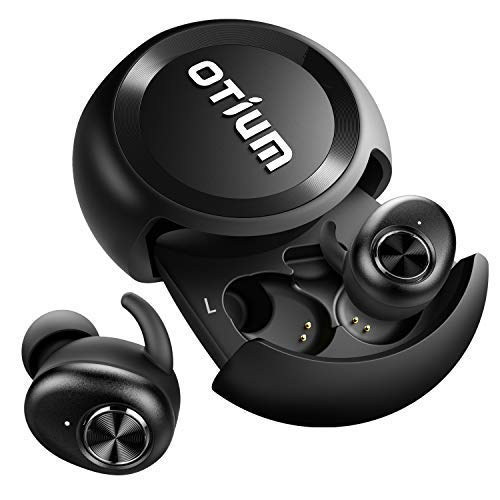 Wireless Earbuds,Otium Soar True Bluetooth Headphones Wireless Earphones Bluetooth 5.0 Auto Pairing HiFi Stereo Sound Sweat Proof Headset with Stylish Charging Case