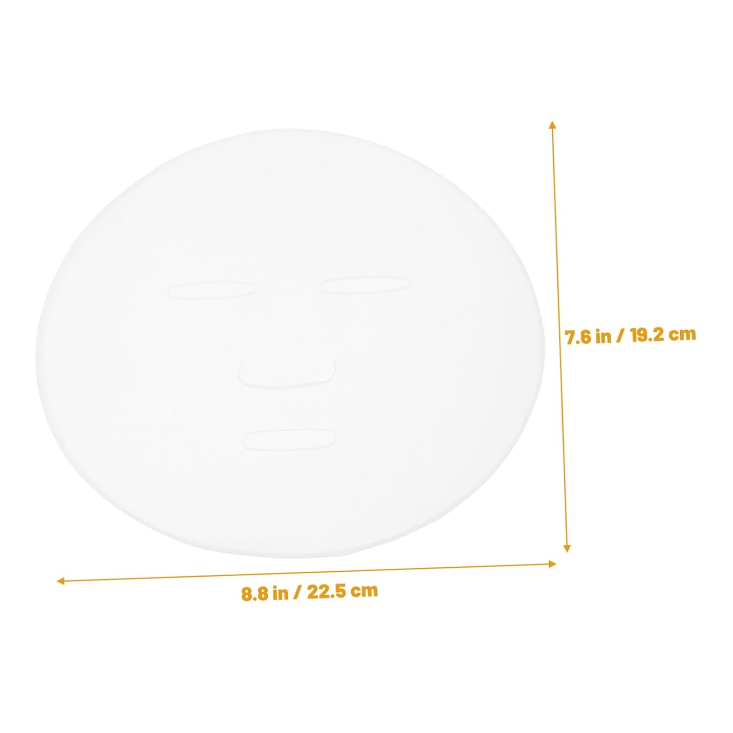 Reusable Silicone Face Mask Tray for Collagen Masks, 2Pcs White image 2