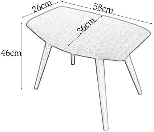Taburete para pies compacto de 58cm con estructura estable y cinco colores 3