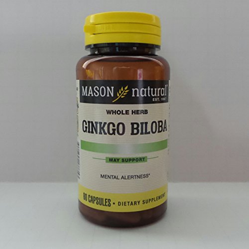 Mason Natural, Ginkgo Biloba 500 mg, 60 Capsules by Mason Vitamins