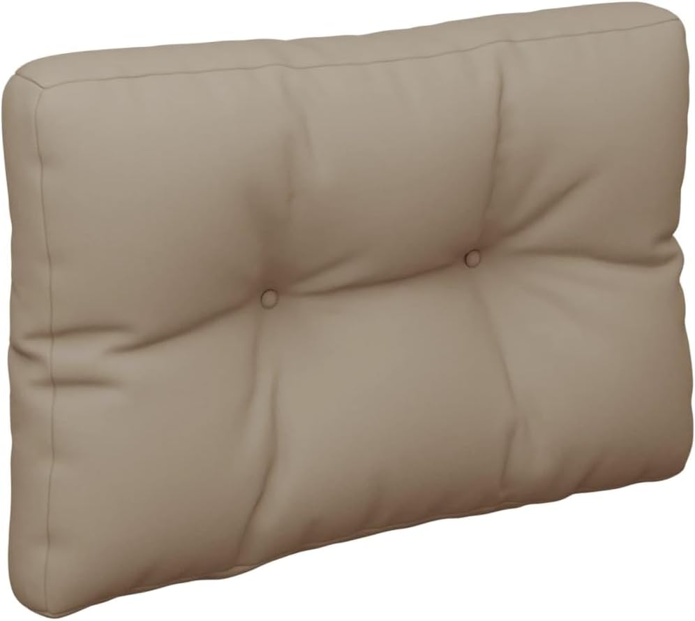 vidaXL Pallet Cushion, Couch Cushion for Home Living Room Garden, Backrest Pillow, Chair Pad, Outdoor Furniture Cushion, Taupe Fabric