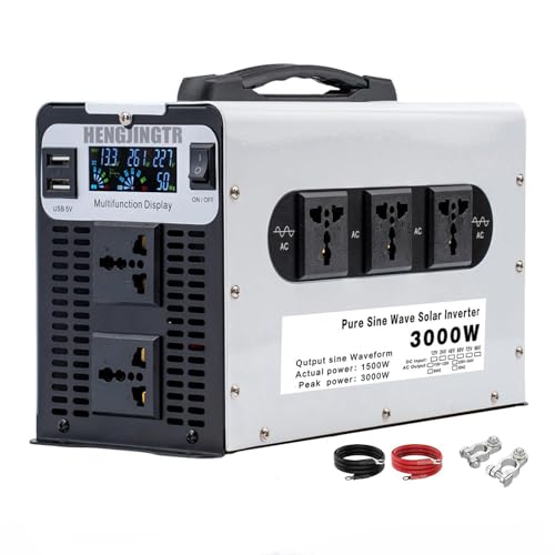 Onde sinusoïdale pure 3000W convertisseur 12V 72V vers 230V stable