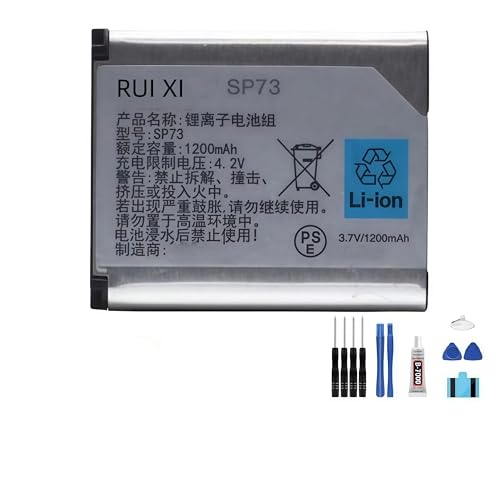 RUI XI Batterie compatible avec casque Bluetooth Sony WH-1000XM2 MDR-1000X MDR1ABT 1200 mAh 3,7 V SP73
