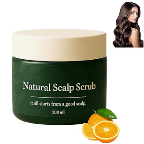 Exfoliante Natural para el Cuero Cabelludo, Exfoliante de Limpieza Profunda, Fórmula Suave, Hidratante y Reconfortante, Apto para Todo Tipo de Cabello