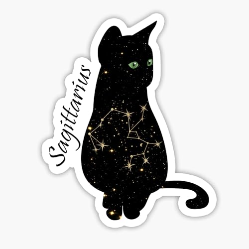 Sagittarius Cat Zodiac Sticker Decal