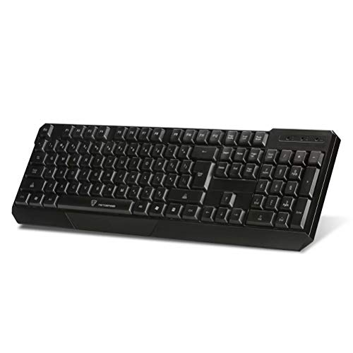 Clavier gaming rétroéclairé 7 couleurs USB avec touches silencieuses pour PC portable - 3