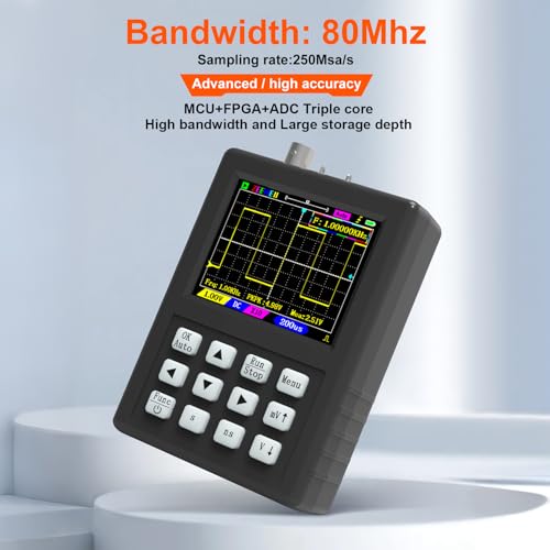 Image of LCD Handheld Digital Oscilloscope Kit - 2.8 inchTFT Multimeter Oscilloscope Signal Generator Mini Automotive Oscilloscope Bandwidth 80Mhz Digital Oscilloscopes Portable 250MSa /s Sampling Rate (DSO1C81)
