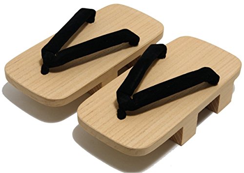 SPJ: Geta Japanese Man's Traditional Wooden Clogs Shoes Sandals