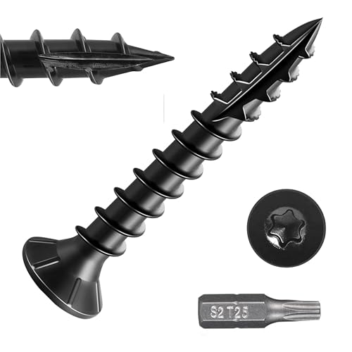 Image of 150pcs Deck Screws #8 x 1-1 /4 Inch Wood Screw Star /Trox Drive Structural Screw for Timber, Log, Landscaping Wood Etc.