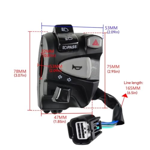 Interrupteur clignotant moto cassé solution de remplacement de guidon Click150 22mm