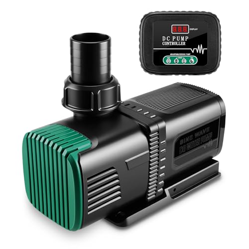 Image of 4800GPH Aquarium 36V DC Water Pump with Controller, 105W Submersible and Inline Return Pump for Fish Tank,Fountains,Sump,Hydroponic,Pond,Freshwater and Marine Water Use,25FT Max Lift