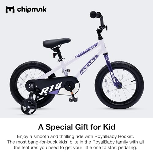 Image of Chipmunk Kids Bike 12 14 16 18 Inch Bicycle with Training Wheels Beginners Boys Girls Ages 3-10 Years Multiple Colors