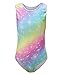 Sinoem Ragazze Ginnastica Leotards Manica Lunga Balletto Body Costumi di Danza per Bambini da 5 a 12 Anni (Arcobaleno - Senza Maniche, 9-10 Anni)