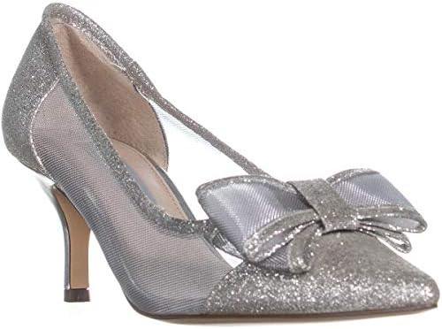 NINA Womens Bianca Elegant Evening Dress Heels Silver 7.5 Medium (B,M) | Image 2