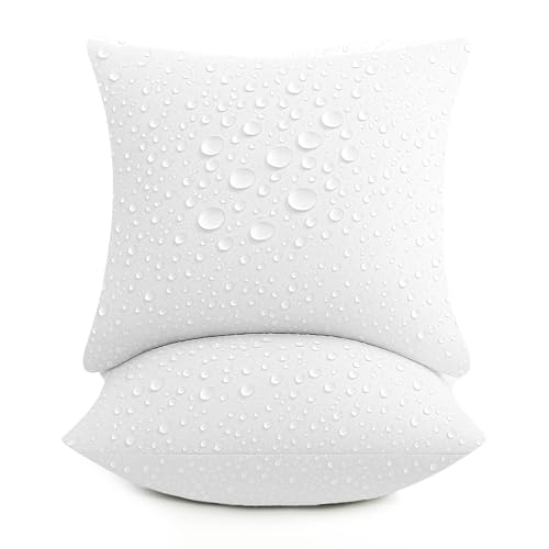 Deodar Cuscino di imbottitura 45x45 cm in set da 2 - Supporto morbido, resistente alle intemperie per uso interno ed esterno