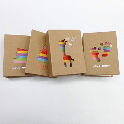 Garneck Álbum de fotos de bebê Lembrança Diário Scrapbook de 4 a 15 cm Colecionador de fotos, Memóri