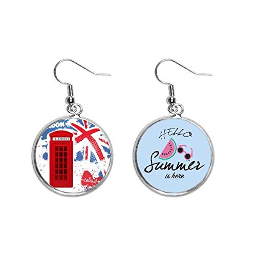 Pendientes de sandía estilo Londres para lucir en la playa y terrazas de verano