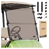 10L0L Golf Cart Windshield for Yamaha G29 & Drive Series Model Golf Carts, Durable & Portable, Smoked