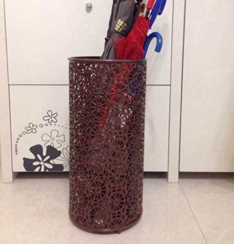 Porte-Parapluie Anti-Flaques d'Eau | Solution Sol Sec en Fer Forgé Bronze Robuste