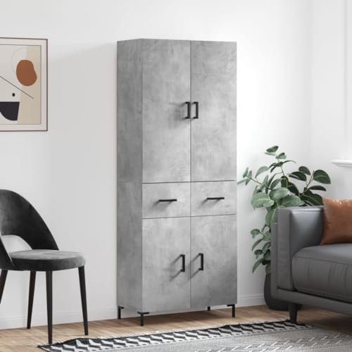 Teenpull Highboard - Aparador con puertas, 69,5 x 34 x 180 cm, material de madera, armario de buffet versátil para salón, comedor