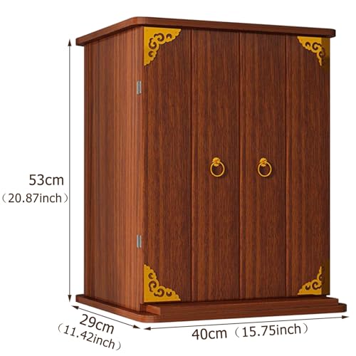 Table d'offre bouddhiste et étagère de temple en bois pour décoration - 3