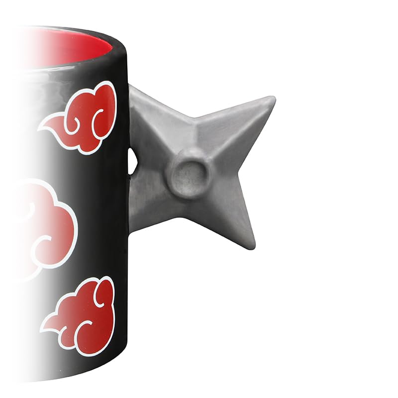 Taza Naruto Shippuden Akatsuki 460 ml con Asa 3D miniatura 3