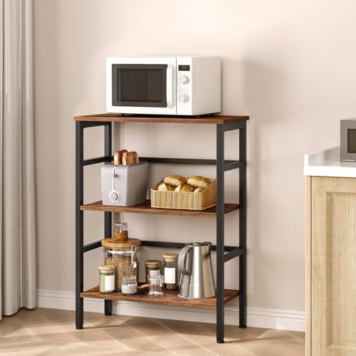 HOOBRO Leiterregal, Standregal, 3 Ebenen Bücherregal, Querstangen-Design, Multifunktionales Ablageregal, Stabiler Metallrahmen… – Ansicht 8