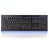 MUMUJJ Mechanical Gaming Keyboard, Blue Backlight Mix Backlit Multimedia Blue Switch Waterproof with...