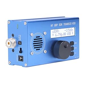 QRP SSB HF Transceiver SDR Transceiver 8 Band USB LSB CW AM Mode 5W con Batteria 6000mAH Blu