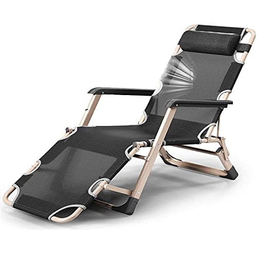 Chaise longue d'extérieur pliante Zero Gravity inclinable avec coussin