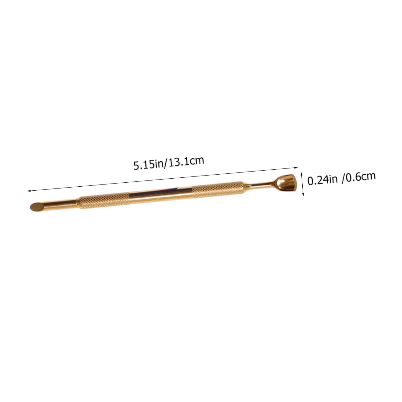 VICASKY Nail Cuticle Pusher Double-headed Steel Horseshoe Pusher Manicure Tools Cuticle Bulk Nail Art Tool Sandpaper