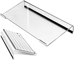 Plateau de clavier, acrylique clair PC Support d'affichage de clavier, Accessoires pour ordinateurs de jeux, Riser de clavier pour le typage ergonomique, pour PC Chambres Écoles Bureaux