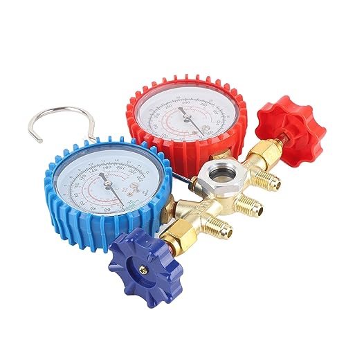 Set de Manómetro para R134A con Tres Tubos y Cuerpo de Latón miniatura 3