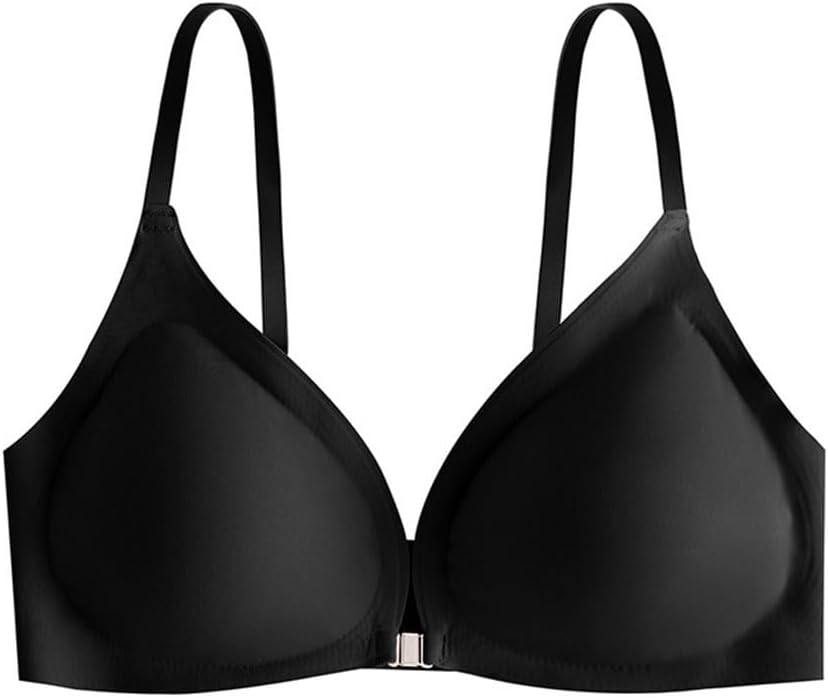 Non-trace Size Sexy Lingerie Women's Thin Small Chest Push-up Adjusting Bra With Front Buckle
