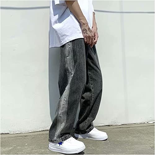 MAEHARRT Y2K Baggy Jeans for Men Y2k Clothing Star Graphic Hip Hop Pants Loose Goth Denim Casual Streetwear3