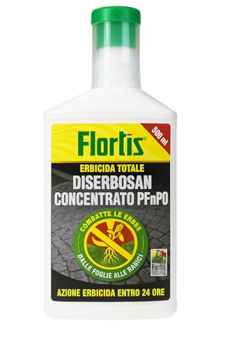 Diserbante Totale Concentrato 500 ml – A base di Acido Pelargonico – Erbicida PFnPO Rapido Contro Erbe Infestanti, Muschi e Alghe – Non nocivo per Api, Lombrichi e Acari Utili – Libera Vendita