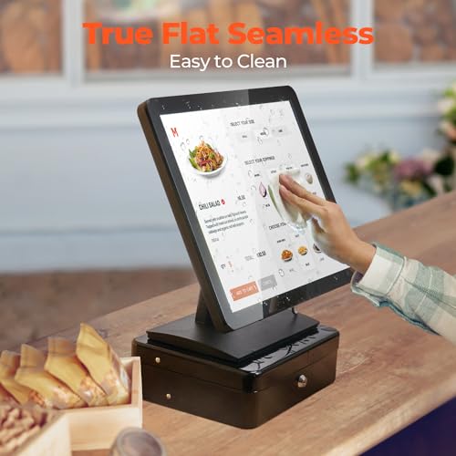 MUNBYN 19-inch POS-Touchscreen-Monitor, LED Backlit Multi-Touch-Screen-Monitor, HDMI/VGA Capacitive Display, True Flat Seamless Design for Retail, Restaurant, Bar, Gym, 2Y Protection by MUNBYN - Used condition - Image 5