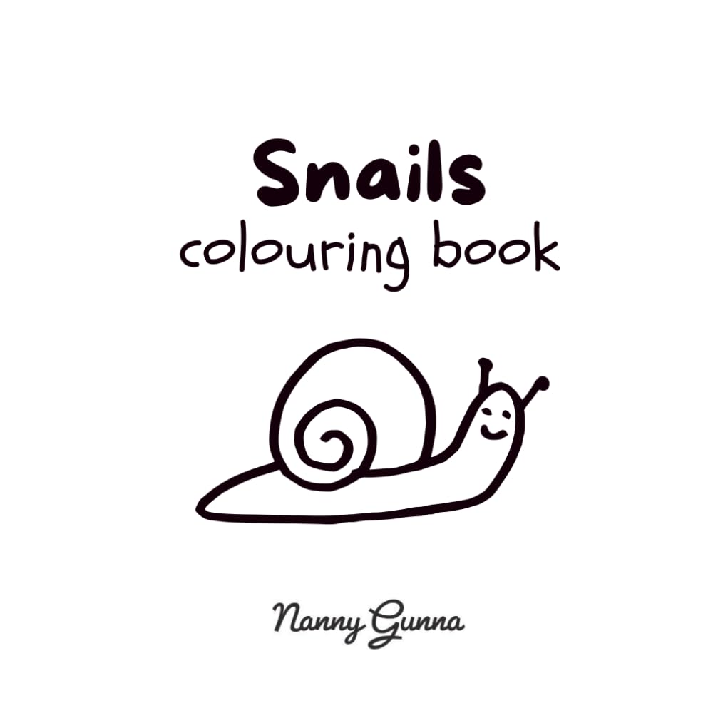 Snail colouring book (Scandinavian minimalist colouring books)