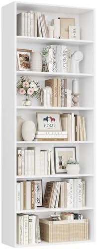 Libreria Scaffale Vela Casaria 77cm - 2 Ripiani Regolabili, Bianco, Per Documenti E Oggetti - Foto 8