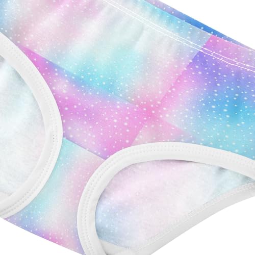 Joisal Cotton Girls Underwear Toddler Pastel Gradient Blue Panties for Girl Cartoon Briefs Girls Undies 2t4