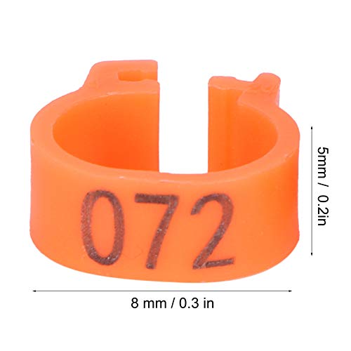 100 stks Vogels Voet Ringen Nummer Identificatie Duiven Been Bands Gevogelte Clip Ring Gevogelte Been Ring Vogel Clip… - Afbeelding 4