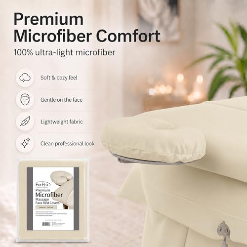 Funda de microfibra para masaje ForPro natural ultraligera premium pack de 10 3