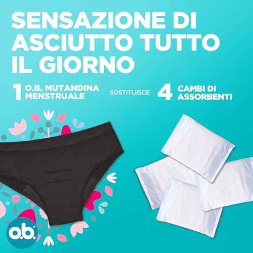 o.b. Classic mutandine mestruali per le mestruazioni abbondanti taglia XS/S 1 pz - 3