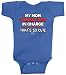 Threadrock Unisex Baby My Mom Thinks She's in Charge That's so Cute Bodysuit 6M Royal Blue