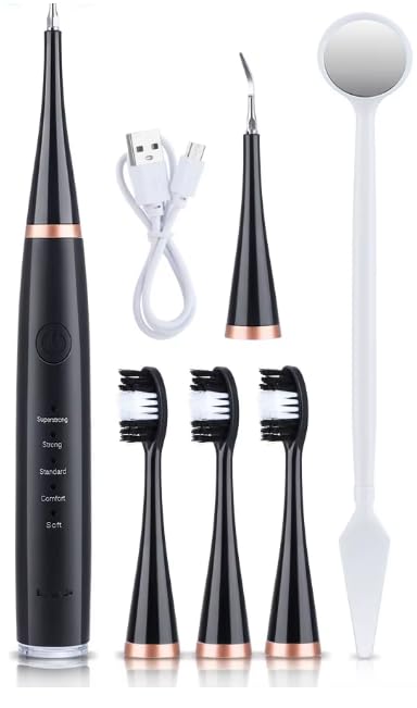 Cepillo de dientes eléctrico con carga USB, recargable, impermeable, electrónico, incluye 3 cabezales de repuesto para adultos