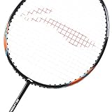 Li-Ning Raquette de Badminton Power X série Player Edition Poids léger en Graphite Carbone 90 + GMS avec Full Sac de Transport Coque, Power X7 - Black/Orange