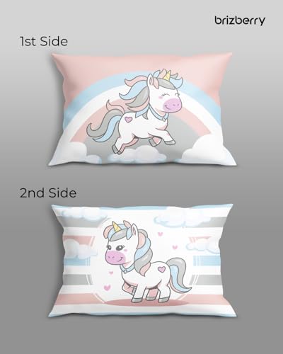 Image of Brizberry Kids Pillow Cushion with Super Soft Fabric | Animal & Cartoon Prints | 12x18 inches (Design 19)